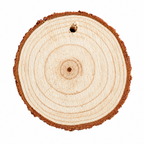 Natuurlijke houten boomschijf hanger voor persoonlijke gravure