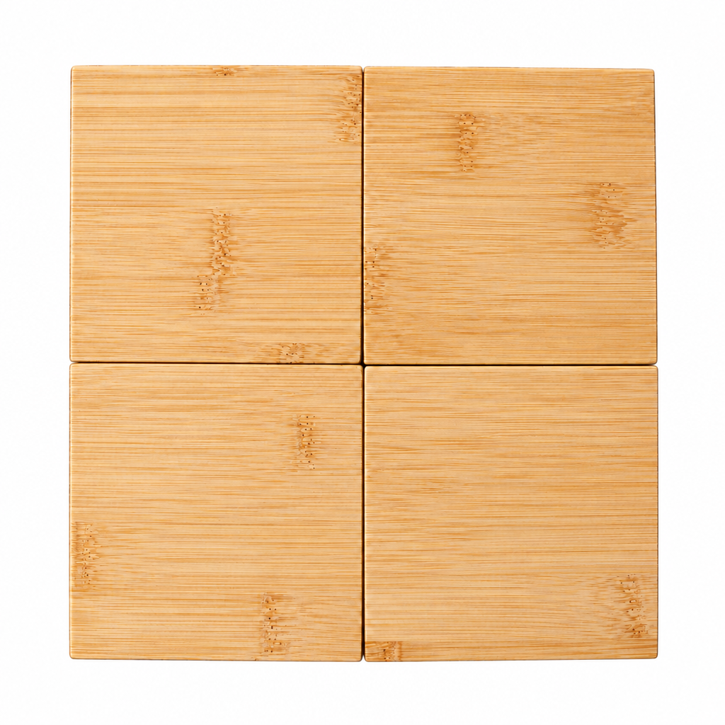 Set van 4 onderzetters met persoonlijke gravure